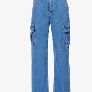 The Frankie Shop - Kai cropped high-rise wide-leg jeans